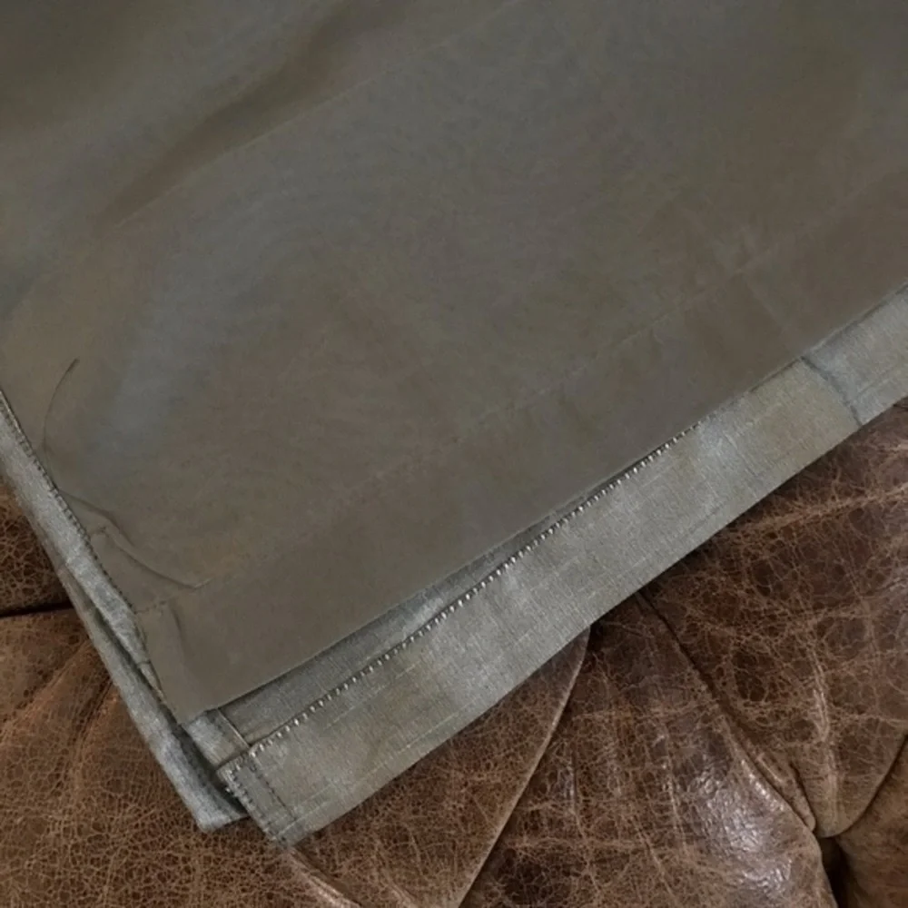 Dark Silver Gray Pewter Shimmer Grommet Curtains 2 Panels